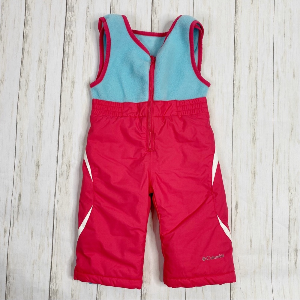 Columbia Pink & Blue Fleece One Piece Snowsuit